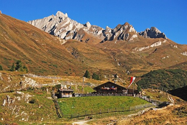Free download mountains alps mountain hut summit free picture to be edited with GIMP free online image editor