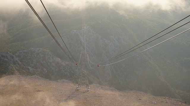 Free download Mountains Cable Car Fog -  free photo or picture to be edited with GIMP online image editor