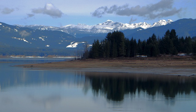 Free download mountain scene lake view landscape free picture to be edited with GIMP free online image editor