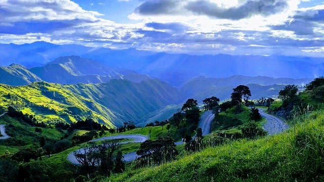 Free download Mountains Clouds Landscape -  free photo or picture to be edited with GIMP online image editor