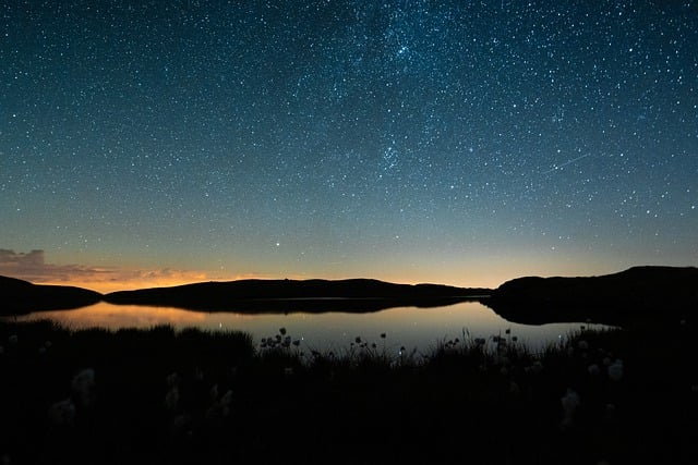 Free download mountain sea forest night space free picture to be edited with GIMP free online image editor