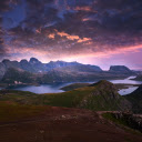 Mountains grow on the lake  screen for extension Chrome web store in OffiDocs Chromium
