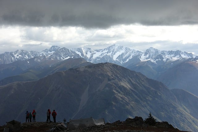 Free download mountains hike scenery clouds free picture to be edited with GIMP free online image editor
