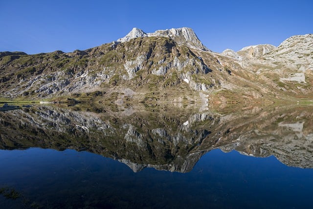 Free download mountains lake nature water snow free picture to be edited with GIMP free online image editor