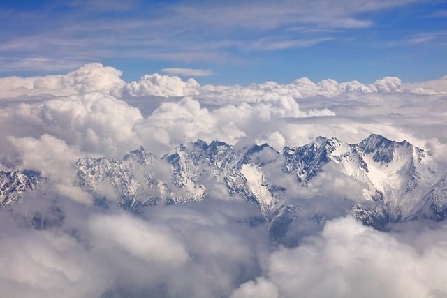 Free download mountain snow peak clouds free picture to be edited with GIMP free online image editor
