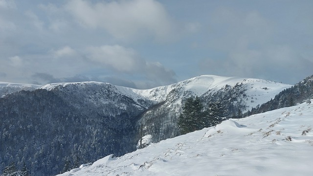 Free download mountain snow winter france vosges free picture to be edited with GIMP free online image editor