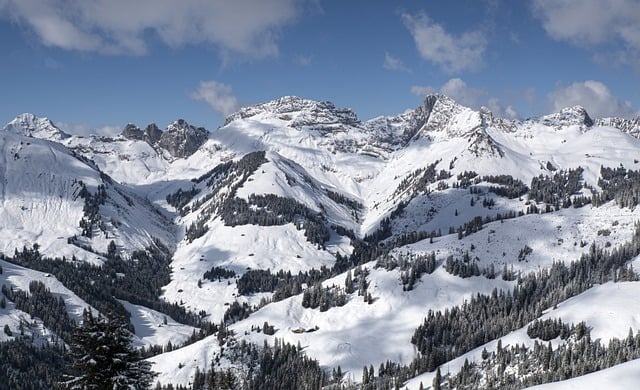 जीआईएमपी मुफ्त ऑनलाइन छवि संपादक के साथ संपादित करने के लिए पहाड़ बर्फ सर्दियों परिदृश्य मुफ्त डाउनलोड करें