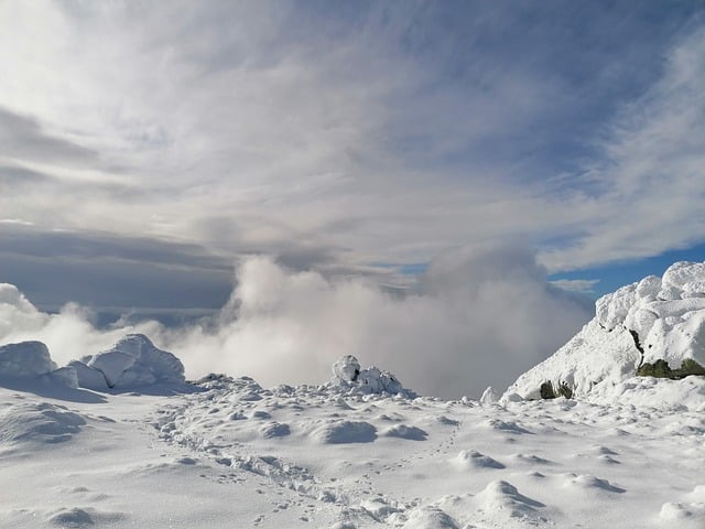 Free download mountain snow winter nature free picture to be edited with GIMP free online image editor