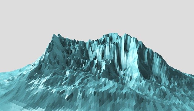 Free download Mountains Polygonal A Few Polygons -  free illustration to be edited with GIMP free online image editor