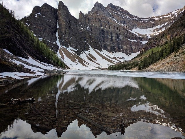 Free download Mountains Reflection Lake -  free photo or picture to be edited with GIMP online image editor