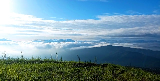 Muat turun percuma gambar gunung langit matahari terbit alam semula jadi untuk diedit dengan editor imej dalam talian percuma GIMP