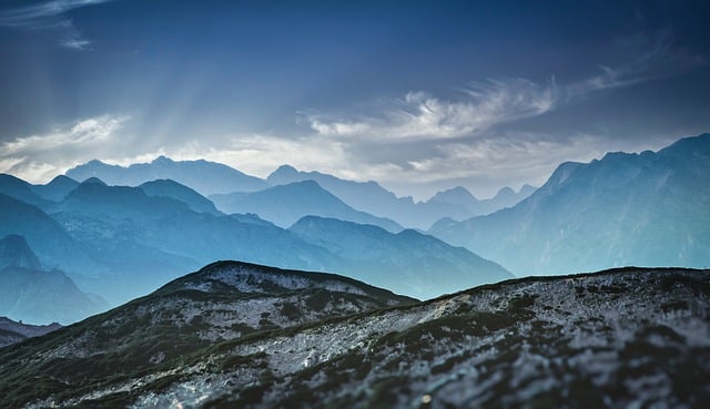 Free download mountains sunset fog summit peak free picture to be edited with GIMP free online image editor