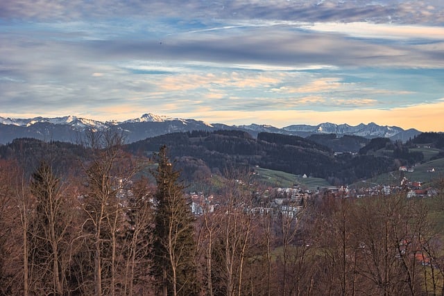 Free download mountains sunset hill appenzell free picture to be edited with GIMP free online image editor