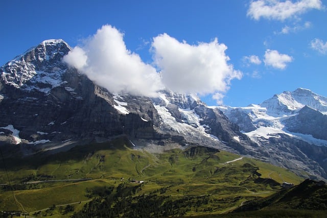 הורדה חינם הרים האלפים jungfrau tops תמונה בחינם לעריכה עם עורך תמונות מקוון חינמי של GIMP