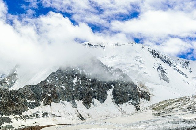 Free download Mountains Tianshan Snow free photo template to be edited with GIMP online image editor