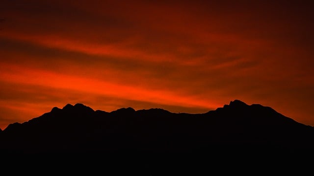 Free graphic mountain summit twilight silhouette to be edited by GIMP free image editor by OffiDocs