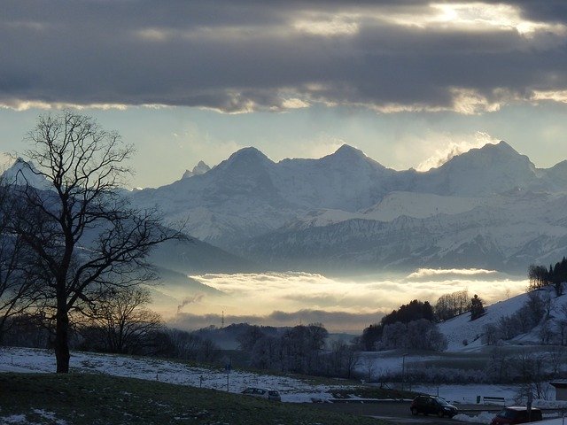 Free download Mountains View Switzerland -  free photo or picture to be edited with GIMP online image editor