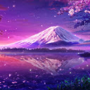 Mount Fuji Cherry Blossom: Serene Live Wallpaper for Chrome!  screen for extension Chrome web store in OffiDocs Chromium