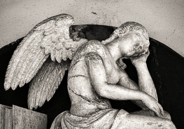 Free download Mourning Cemetery Angel -  free photo or picture to be edited with GIMP online image editor
