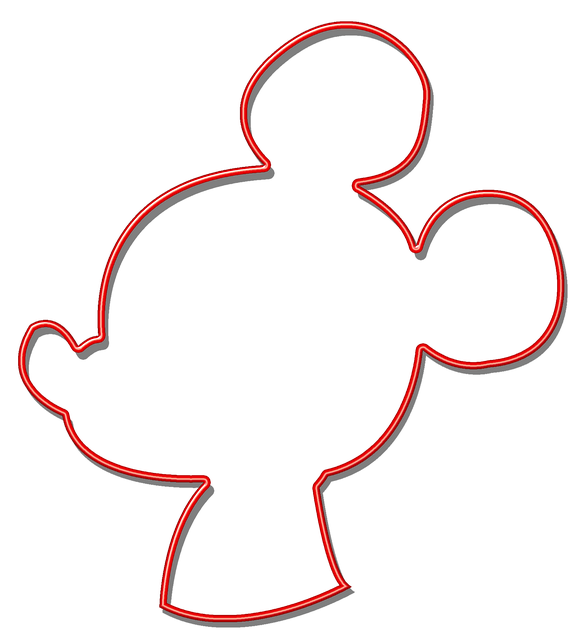 Free download Mouse Red Silhouette -  free illustration to be edited with GIMP free online image editor