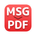 MSG to PDF  screen for extension Chrome web store in OffiDocs Chromium