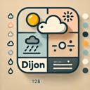 Météo Dijon  screen for extension Chrome web store in OffiDocs Chromium