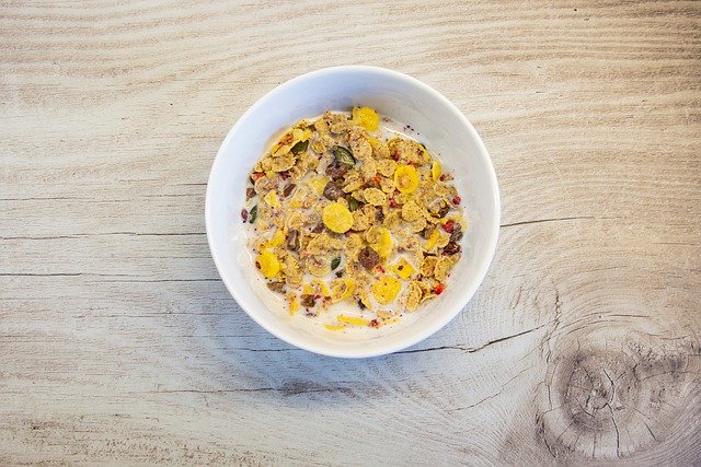 Free download Muesli Breakfast Wooden Table -  free photo or picture to be edited with GIMP online image editor