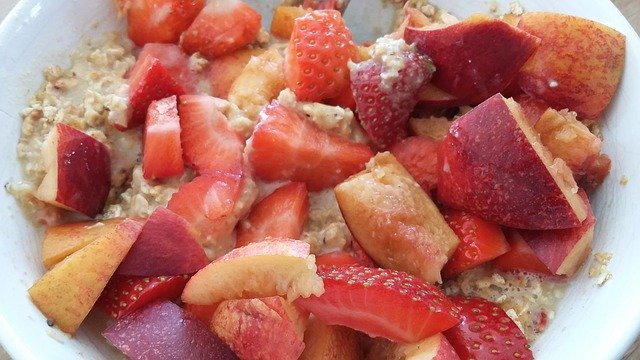 Free download Muesli Porridge Strawberry -  free photo or picture to be edited with GIMP online image editor