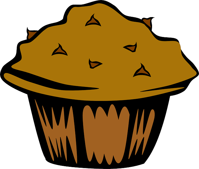 Free download Muffin Chocolate Chip - Free vector graphic on Pixabay free illustration to be edited with GIMP free online image editor