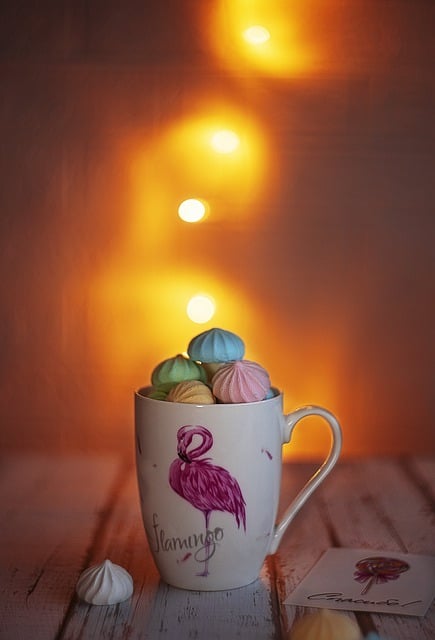 Free download mug coffee lights garland flamingo free picture to be edited with GIMP free online image editor
