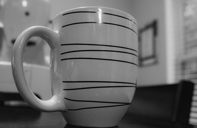 دانلود رایگان Mug Coffee Monochrome - عکس یا تصویر رایگان قابل ویرایش با ویرایشگر تصویر آنلاین GIMP