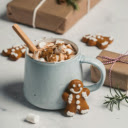 Mug of Marshmallow Drink and Gingerbread  screen for extension Chrome web store in OffiDocs Chromium