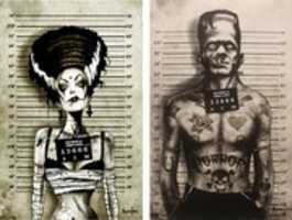 Free download Mugshot of Frankensteins monster - JPG file free photo or picture to be edited with GIMP online image editor