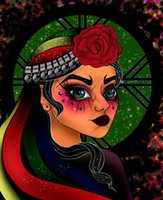 Free download Mujer mapuche ilustracion free photo or picture to be edited with GIMP online image editor