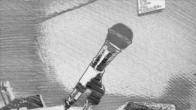 ดาวน์โหลดฟรี Music Microphone Artistic - ภาพประกอบฟรีที่จะแก้ไขด้วย GIMP โปรแกรมแก้ไขรูปภาพออนไลน์ฟรี