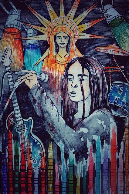 Free download Music Musician Rock -  free illustration to be edited with GIMP free online image editor