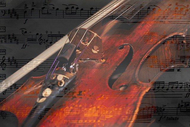 Download gratuito de notas musicais para violinista, partituras gratuitas para serem editadas com o editor de imagens on-line gratuito do GIMP