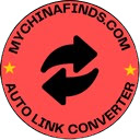 MyChinaFinds AllLink Converter  screen for extension Chrome web store in OffiDocs Chromium