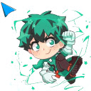 My Hero Academia Cursor  screen for extension Chrome web store in OffiDocs Chromium