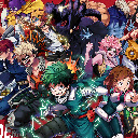 My Hero Academia MHA BNHA Anime Theme  screen for extension Chrome web store in OffiDocs Chromium
