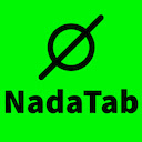 NadaTab  screen for extension Chrome web store in OffiDocs Chromium