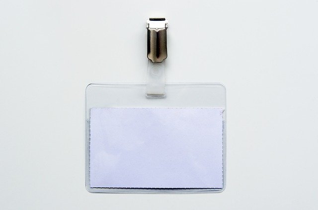 Free download name tag plastic card holder office free picture to be edited with GIMP free online image editor
