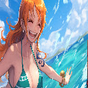 Nami Smiling Ocean Wave One Piece Live Wallpaper  screen for extension Chrome web store in OffiDocs Chromium