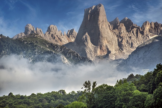 Free download naranjo de bulnes limestone peak free picture to be edited with GIMP free online image editor