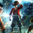 Naruto, Luffy, and Son Goku in the Ruined City Legends Unite!  screen for extension Chrome web store in OffiDocs Chromium