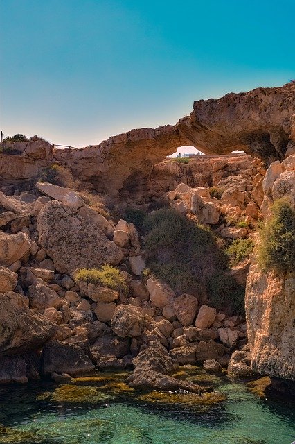 Muat turun percuma Natural Arch Bridge Erosion Rocky - foto atau gambar percuma untuk diedit dengan editor imej dalam talian GIMP