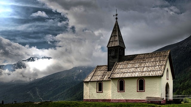 Free download nature church mountains sky free picture to be edited with GIMP free online image editor