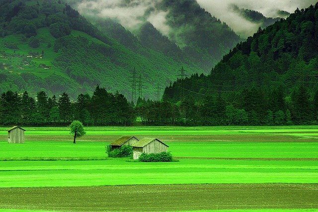 Free graphic nature hut mountains spring grass to be edited by GIMP free image editor by OffiDocs