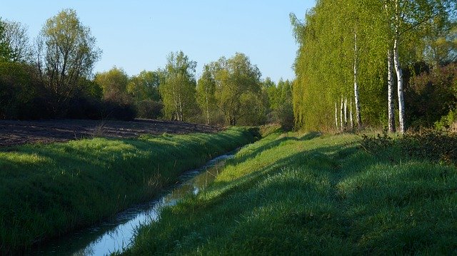 Free download Nature Landscape Ditch -  free photo or picture to be edited with GIMP online image editor