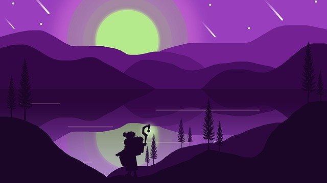 Free download Nature Mountain Artwork 2D -  free illustration to be edited with GIMP free online image editor